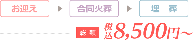 お迎え　合同火葬　埋葬
